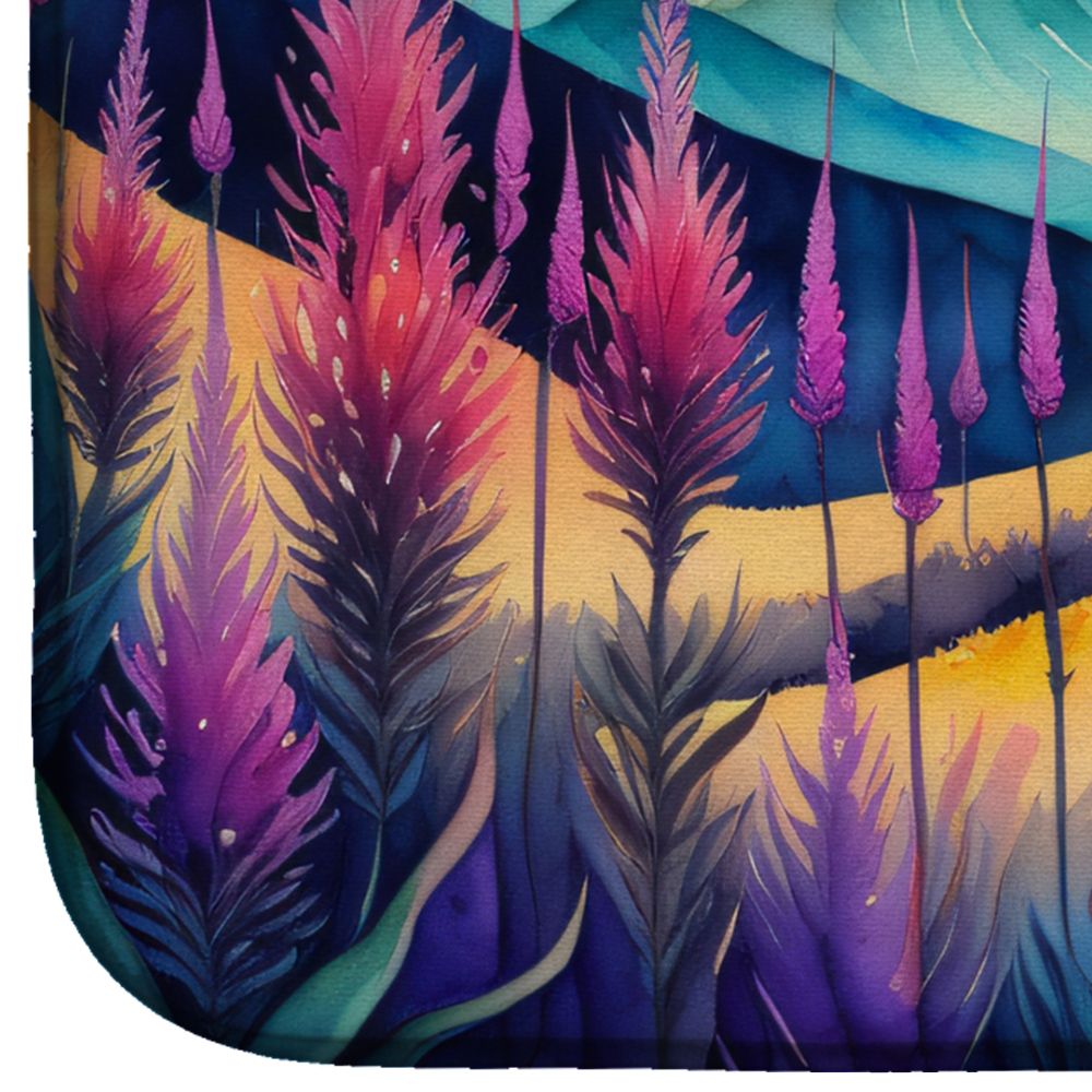 Liatris in Color Dish Drying Mat Absorbent Dish Drying Mat Pad for Kitchen Counter Dish Drainer Mat for Countertop, 14 x 21", Multicolor